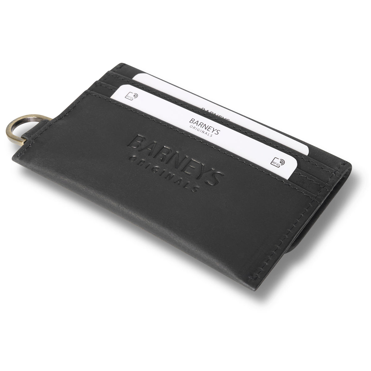 Real Leather Fold Over Wallet with D Ring