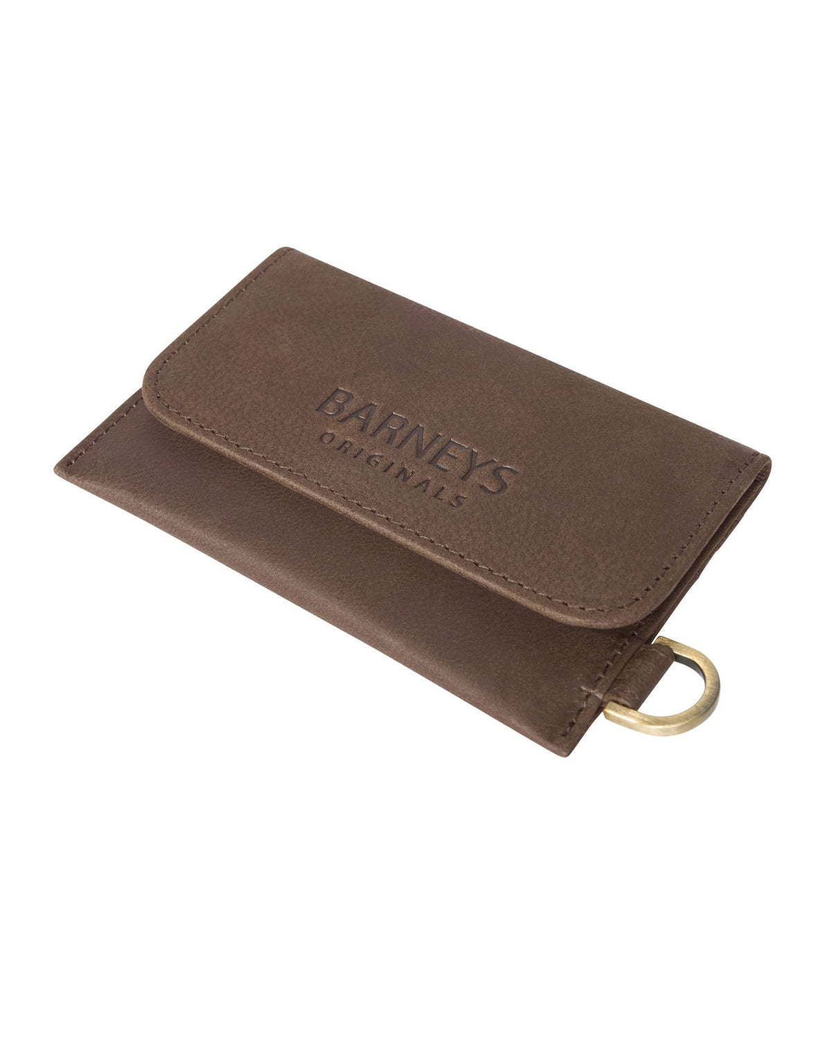Real Leather Fold Over Wallet with D Ring