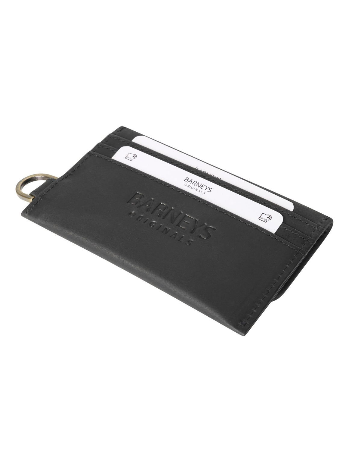 Real Leather Fold Over Wallet with D Ring