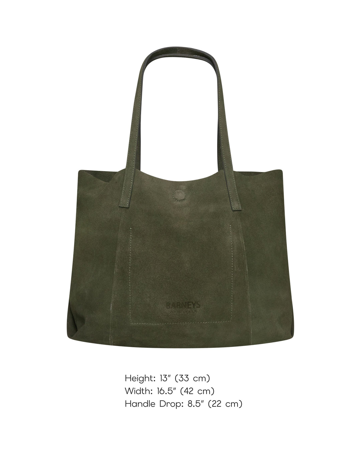 Green Suede Everyday Tote Bag