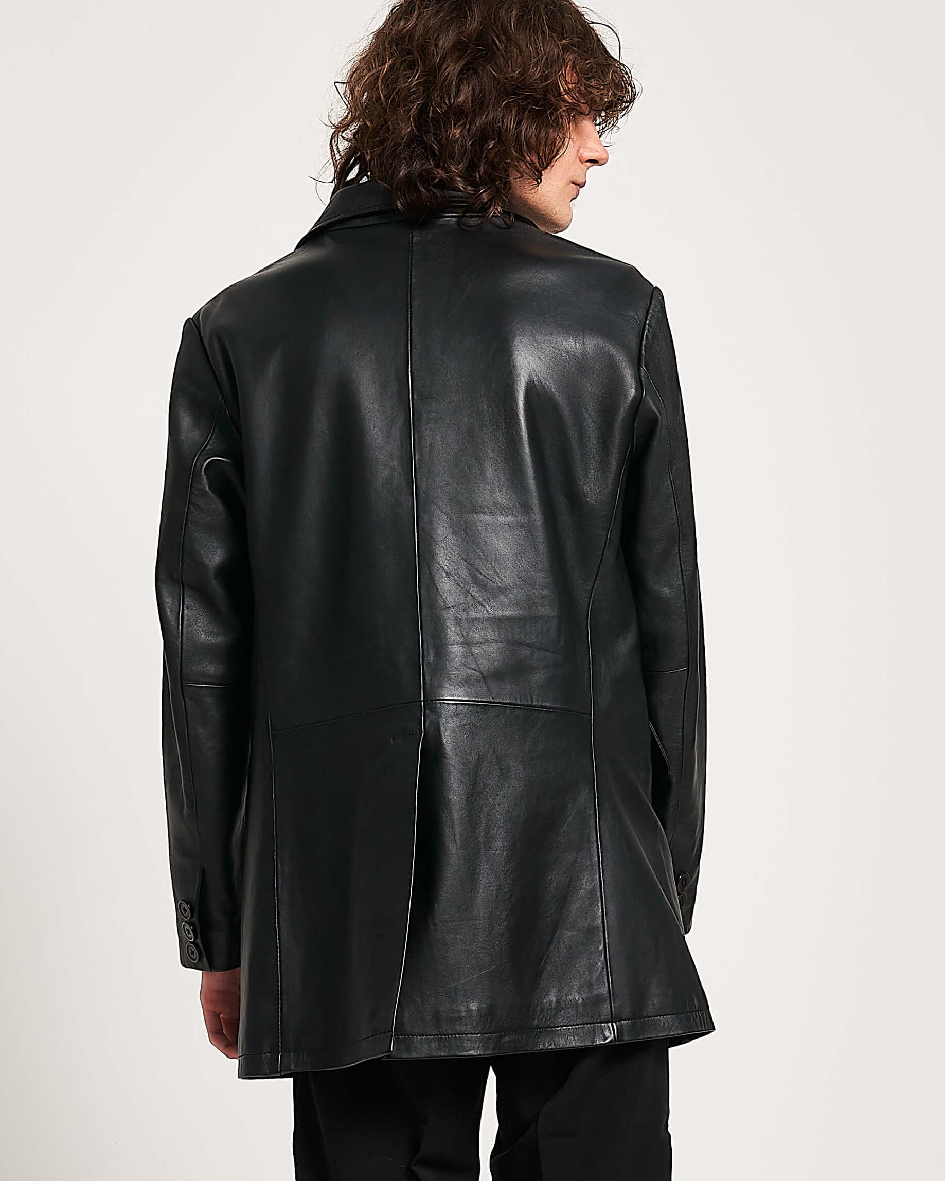 Men's Classic Real Leather Blazer
