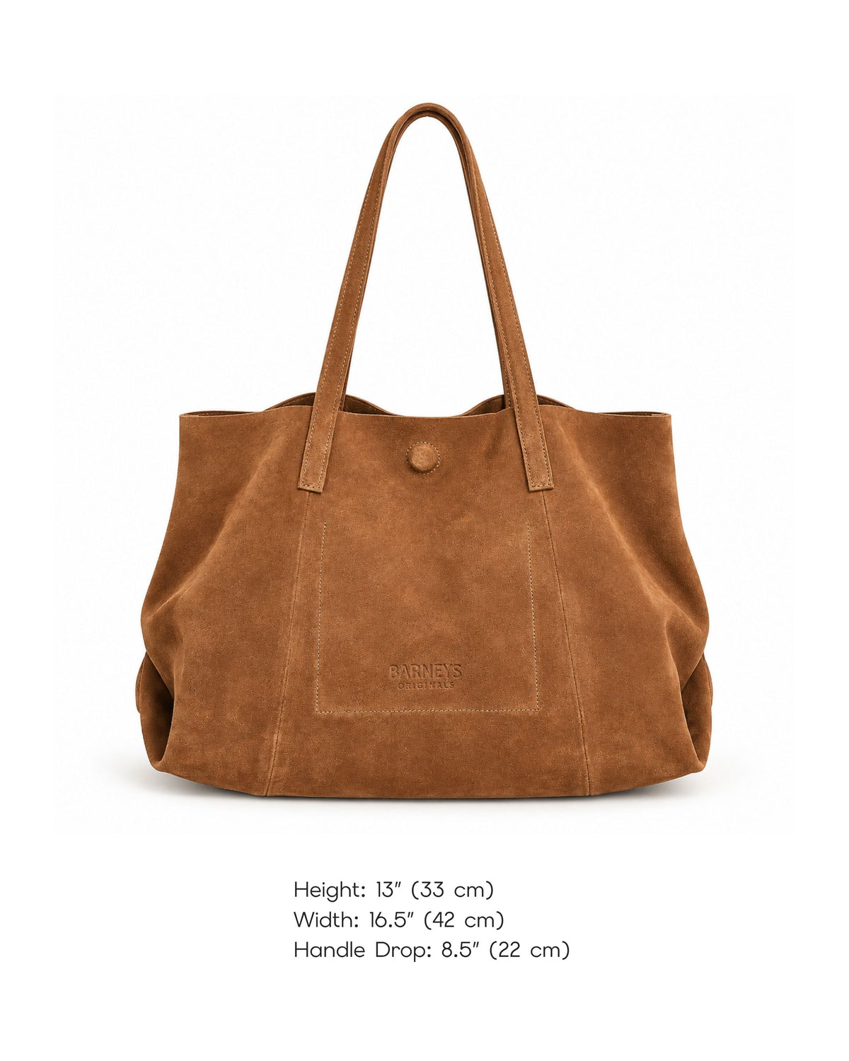 Mocha Suede Everyday Tote Bag
