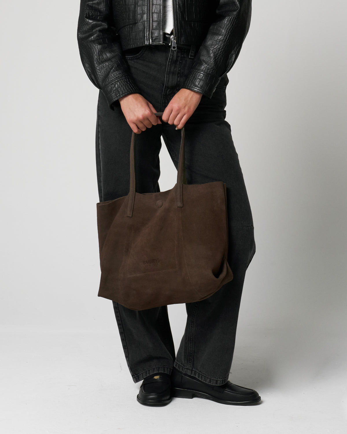 Chocolate Suede Everyday Tote Bag