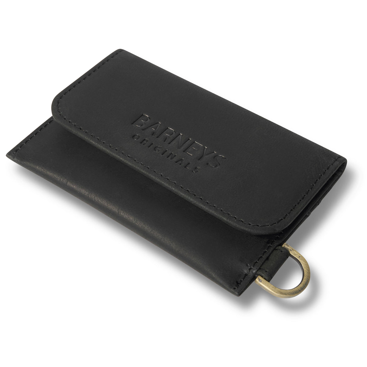 Real Leather Fold Over Wallet with D Ring