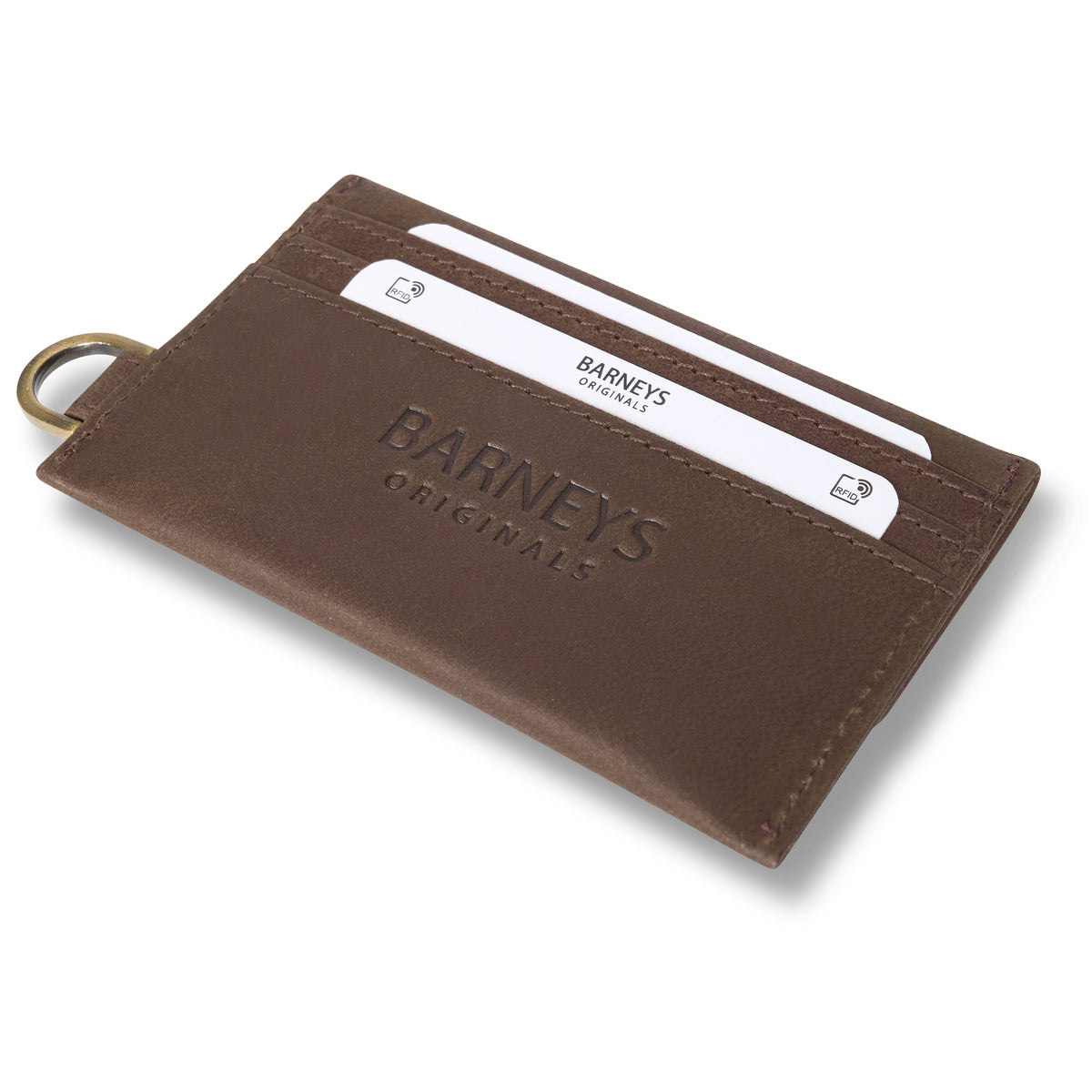 Real Leather Fold Over Wallet with D Ring