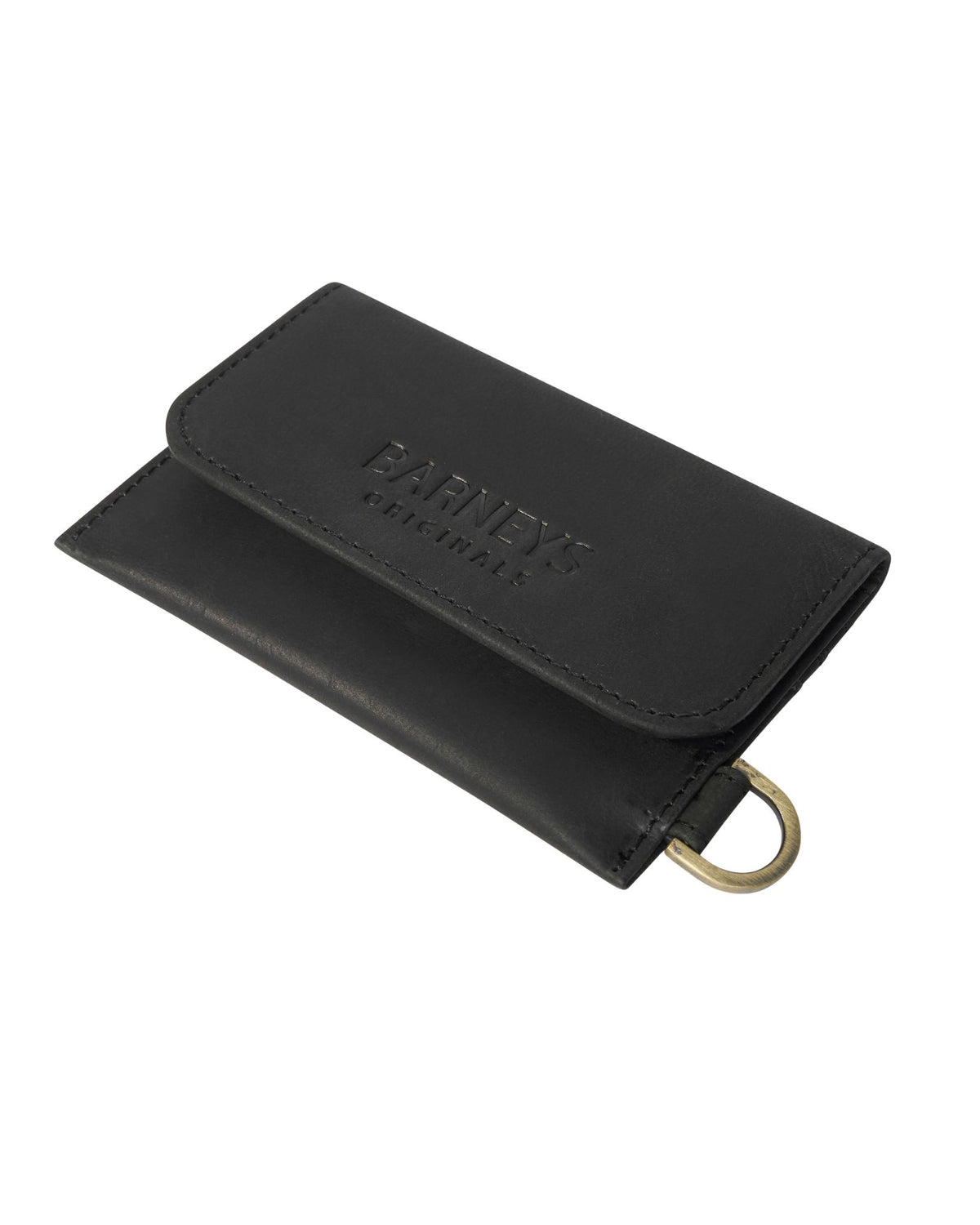 Real Leather Fold Over Wallet with D Ring