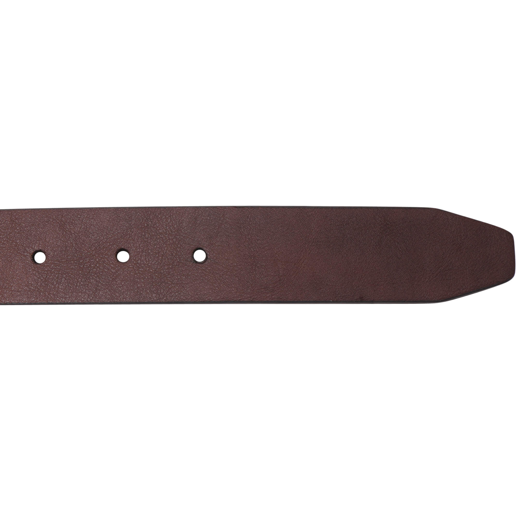 Men's Black & Brown Reversible Bonded Leather Belt with Gunmetal Silver Buckle