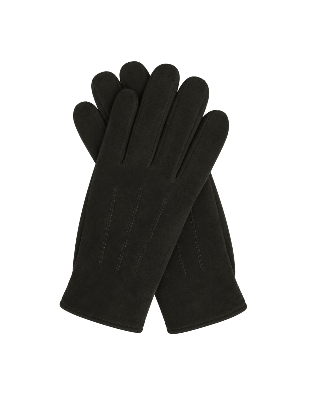 Men's Black Suede Gloves