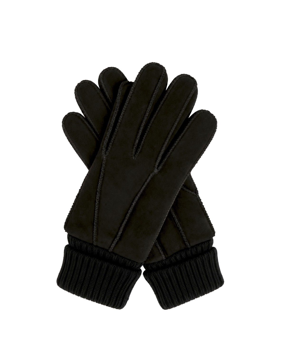 Men's Patchwork Suede Gloves