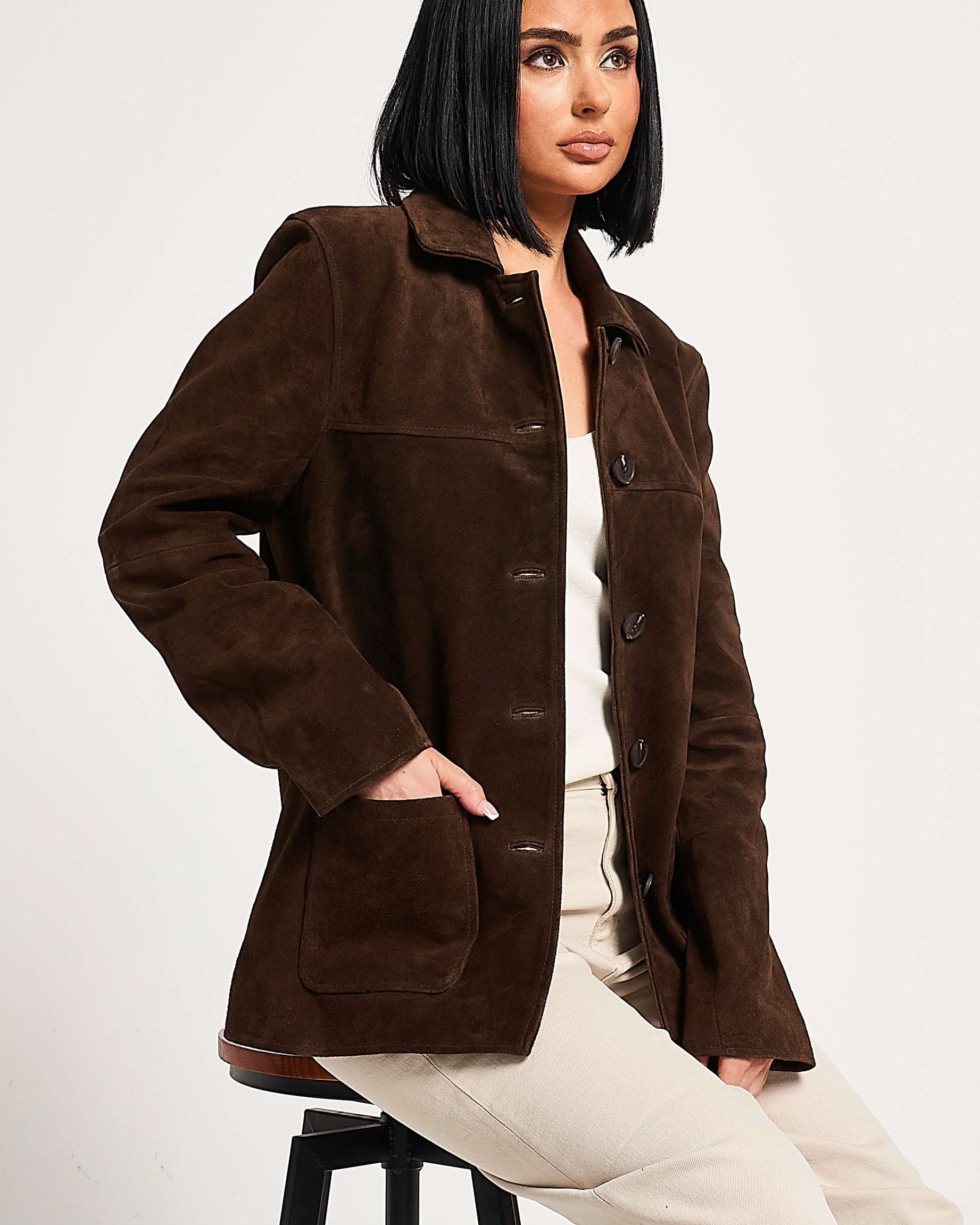 Women's Buffalo Suede Coat