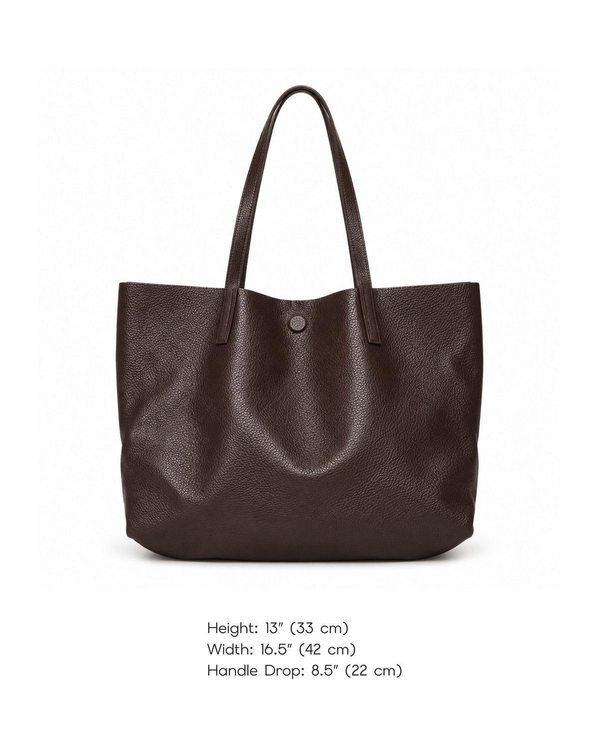 Brown Leather Everyday Tote Bag