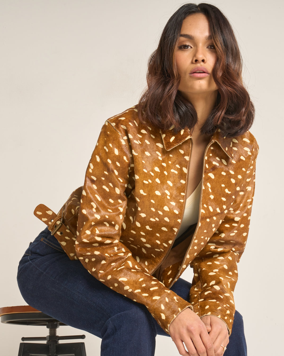 Deer Print Jacket