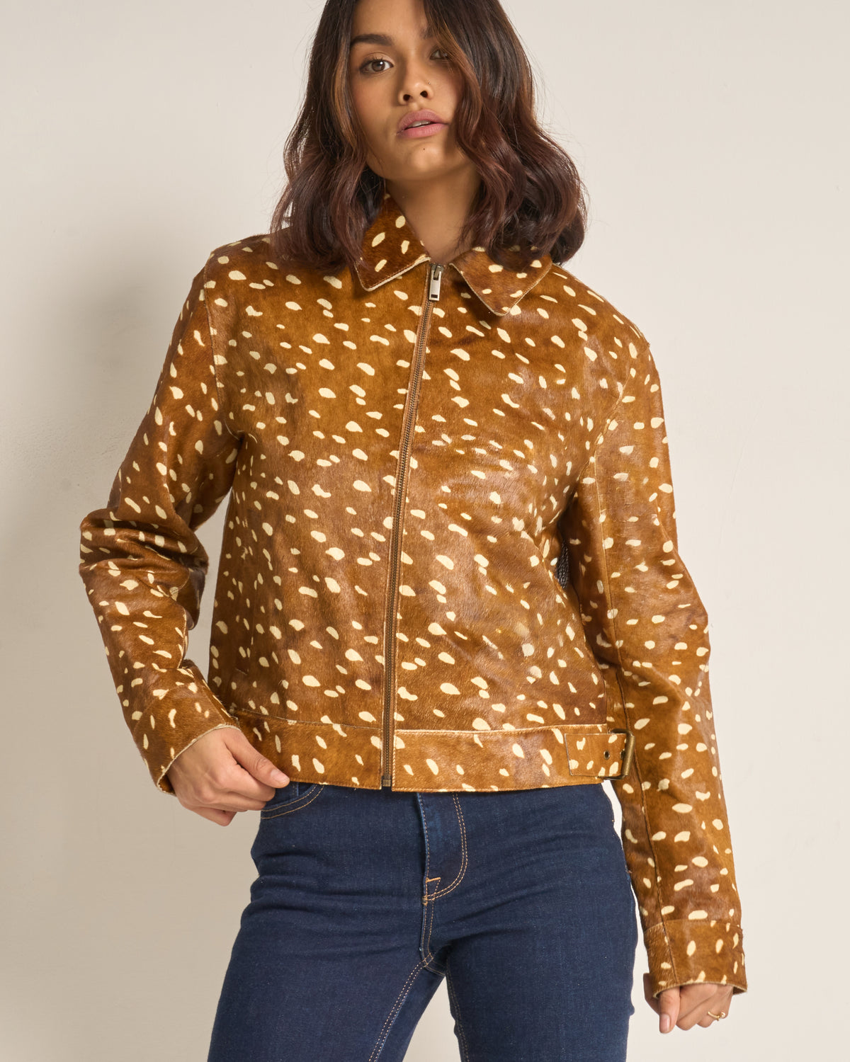 Deer Print Jacket