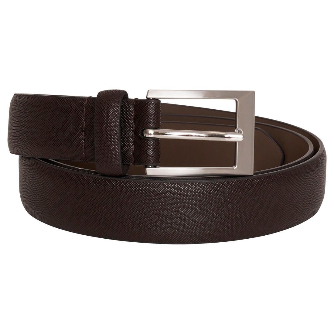 Men's Brown Bonded Leather Belt