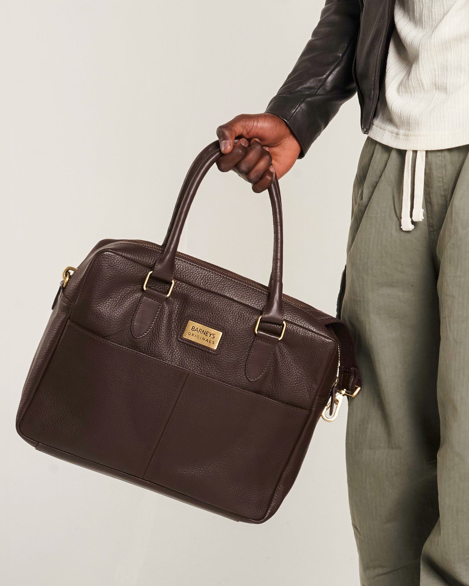 Brown Leather Laptop Bag