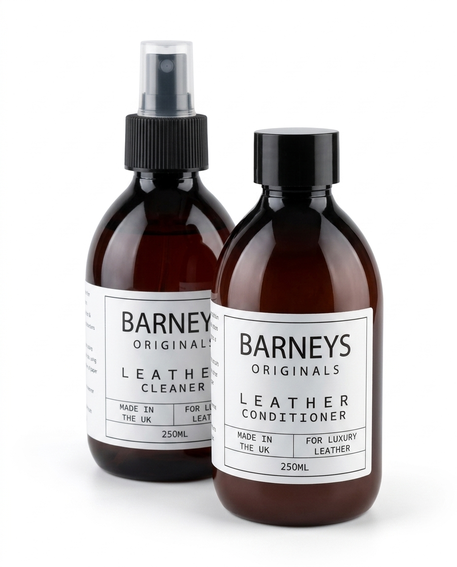 Leather Care Kit with Cleaner, Conditioner & Wipes
