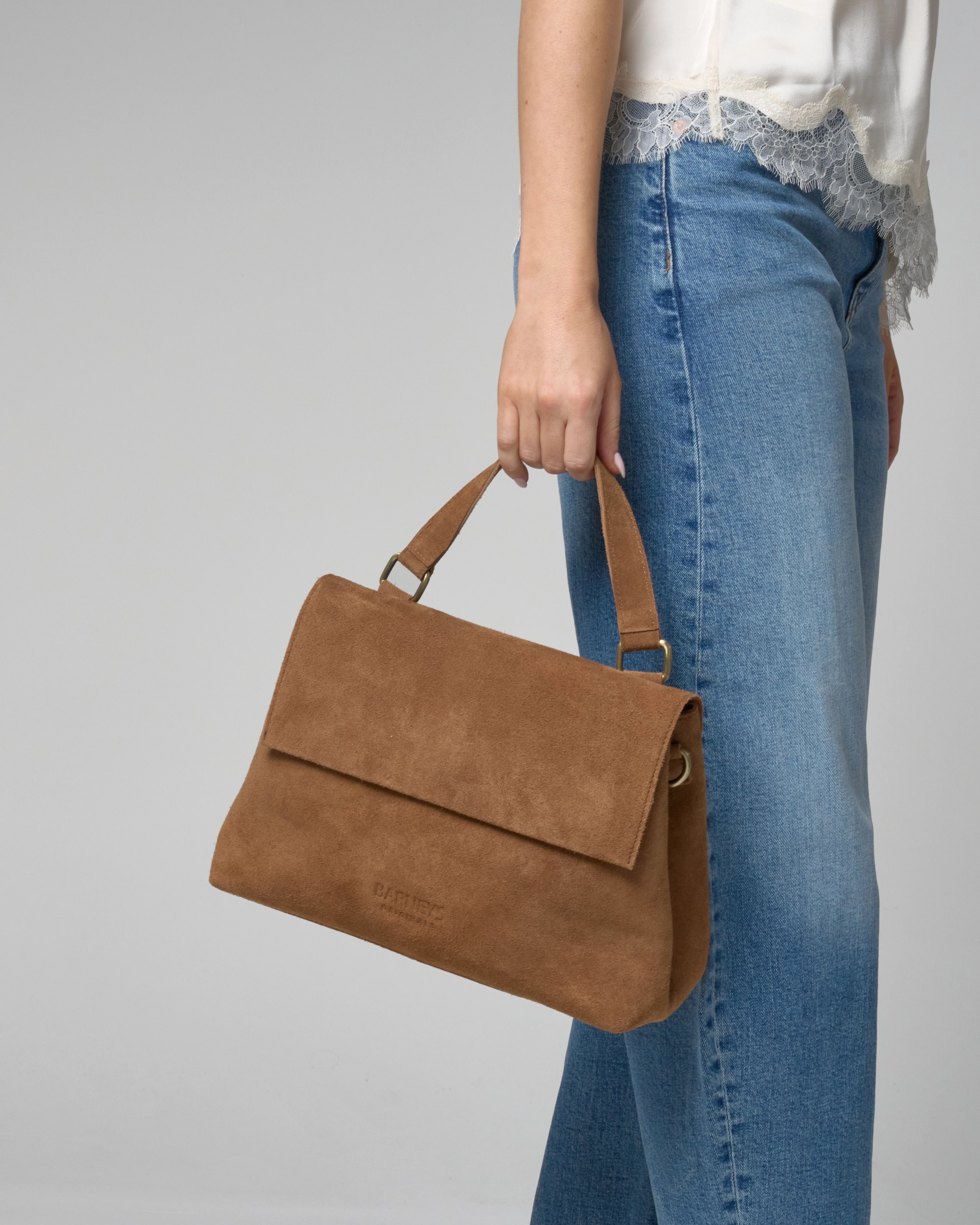 Real Suede Messenger Bag
