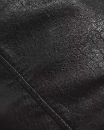 Close up video showing the textural surface detail on the real leather material.